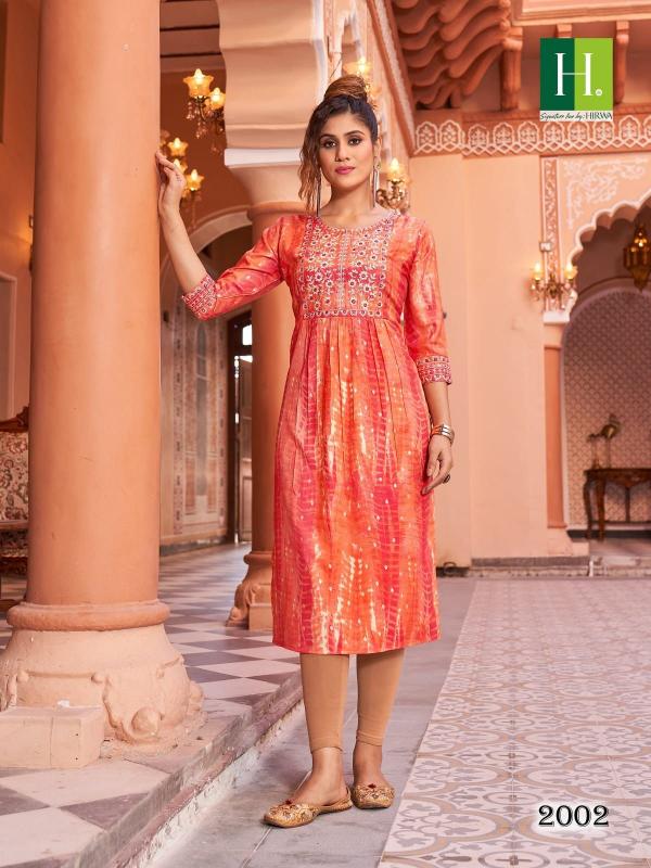 Hirwa Shibori Vol 2 Rayon Exclusive Designer Kurti Collection